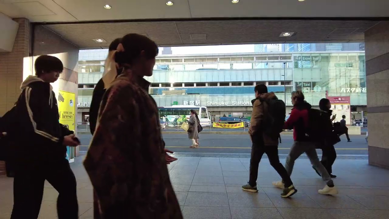 新宿南口を散歩　ニューヨークさんぽ 4K NY 2025
