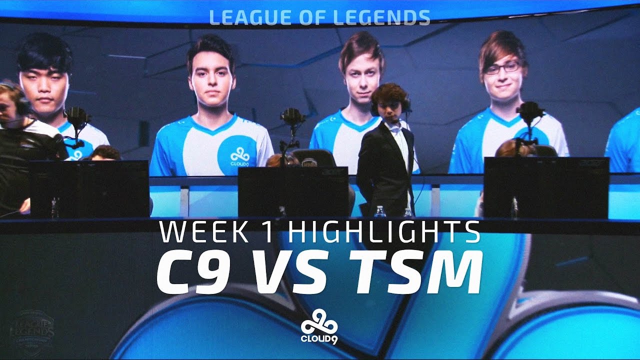 Cloud9 LoL - LCS Week 1 | Cloud9 vs TSM Highlights (2017)