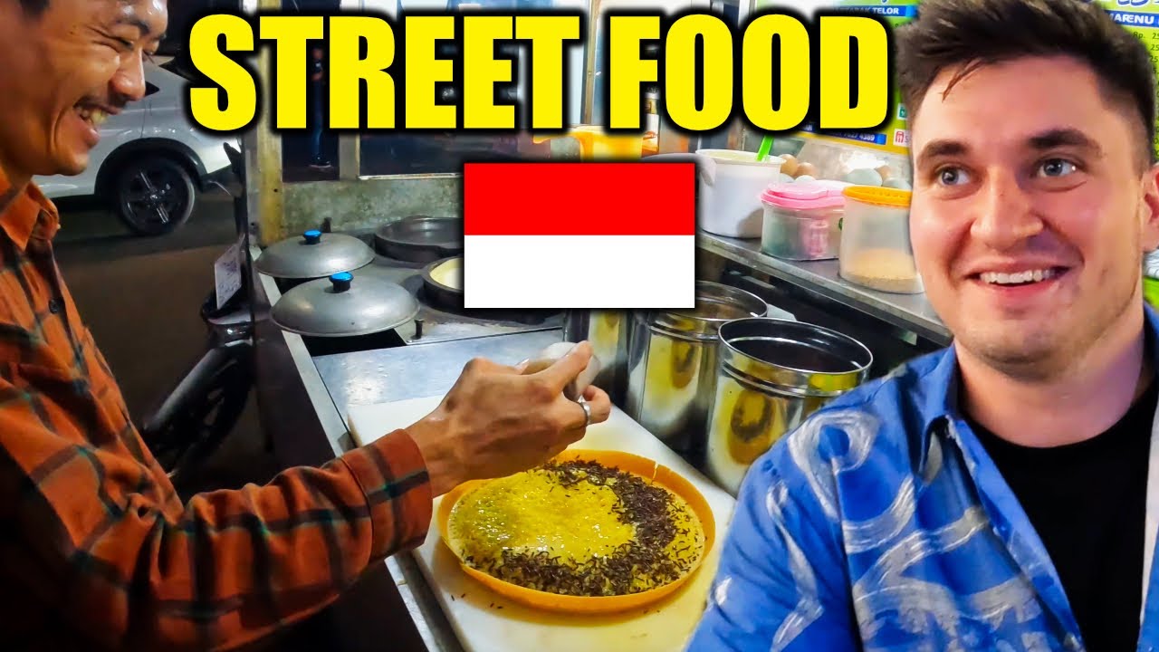 $1 MARTABAK 🇮🇩 First Time Trying Indonesian STREET FOOD In Jakarta!