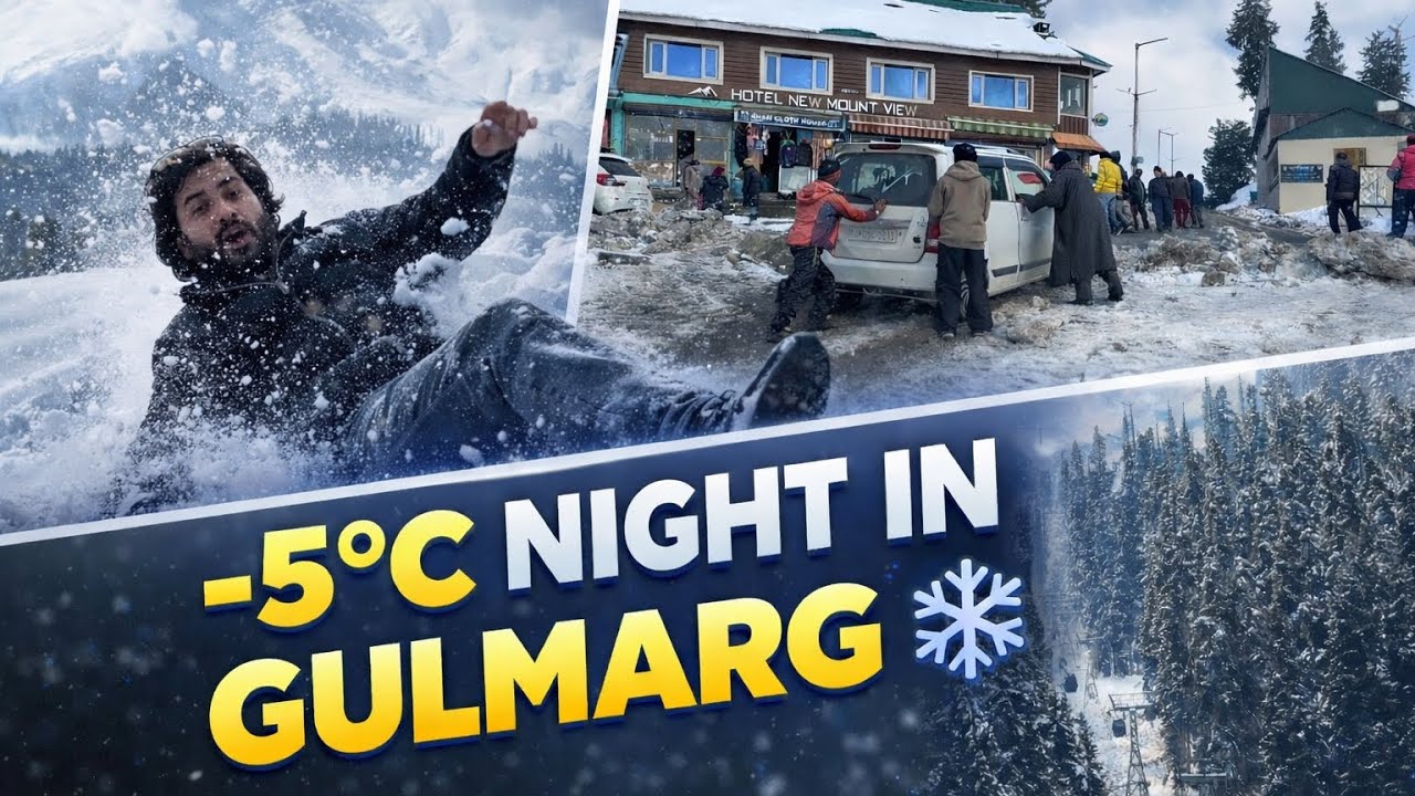 Kashmiri In Heavy snowfall | Gulmarg In winter 🥶 |Best snow Destination in Indian 🇮🇳 #trending 