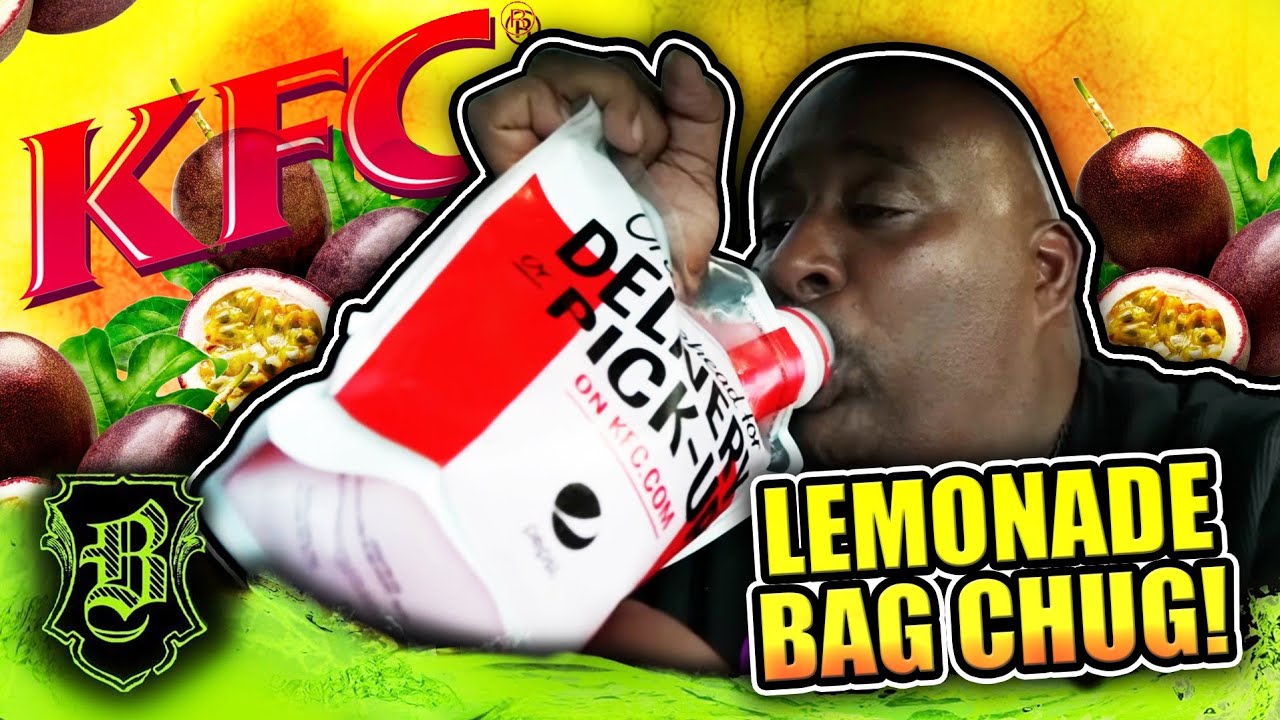 New! KFC Tropical Passionfruit Lemonade Bag Chug