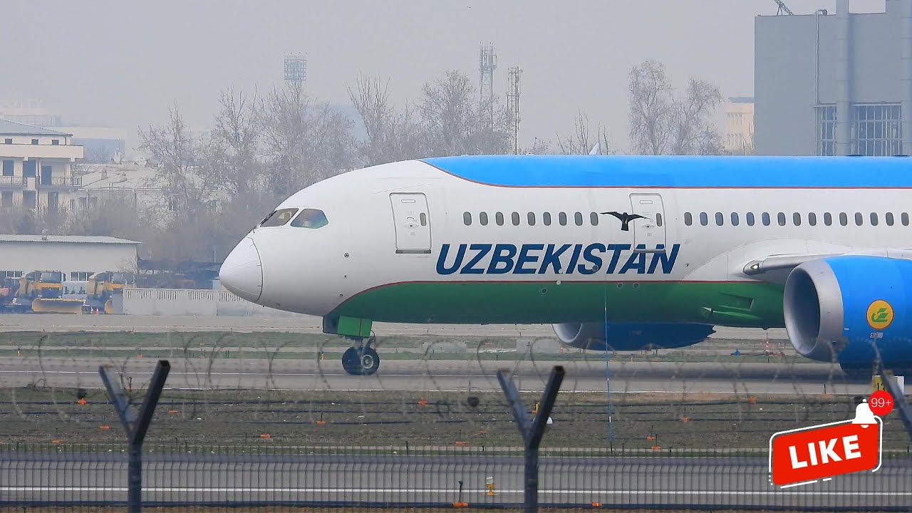 Toshkent Airoport Beautiful Tekeoff And Landings By Pilots!!!