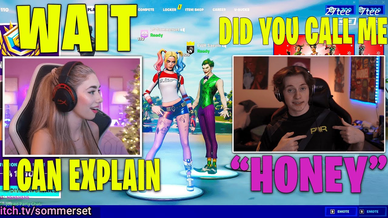 Sommerset Called Saevid HONEY And Can't Stop Laughing While Playing With Him (Fortnite Chapter 3)