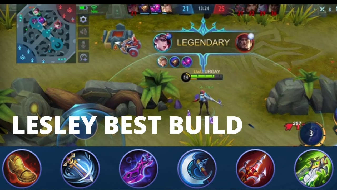 Legendary Lesley! | Lesley Best Build and Emblem 2021 | Lesley Gameplay 2021 Mobile Legends