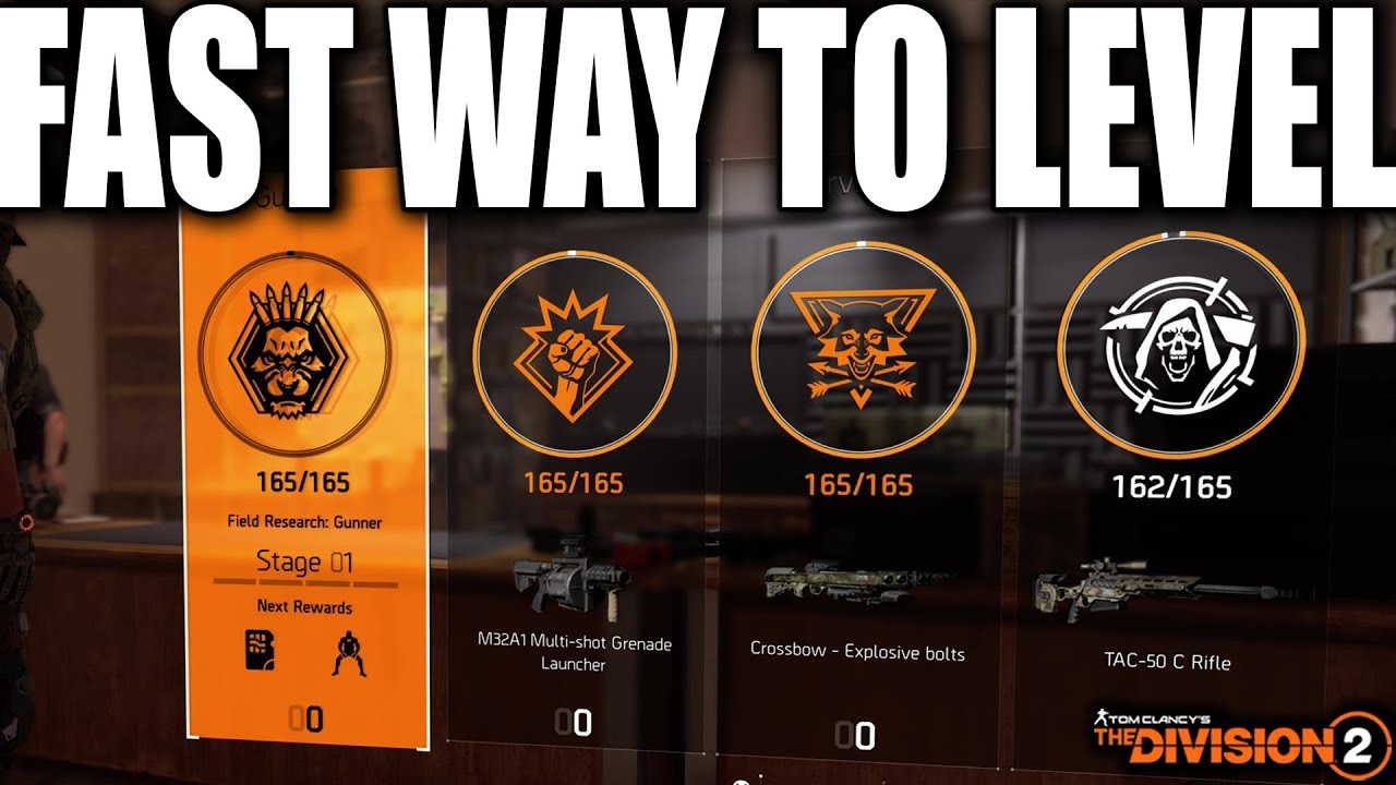 FASTEST WAY TO LEVEL UP YOUR SPECIALIZATION IN THE DIVISION 2