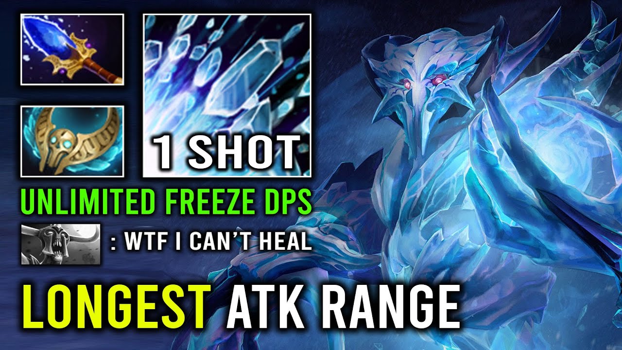 WTF Imbalanced Longer Range Than Sniper 1 Shot Ice Blast Solo Mid Ancient Apparition Dota 2
