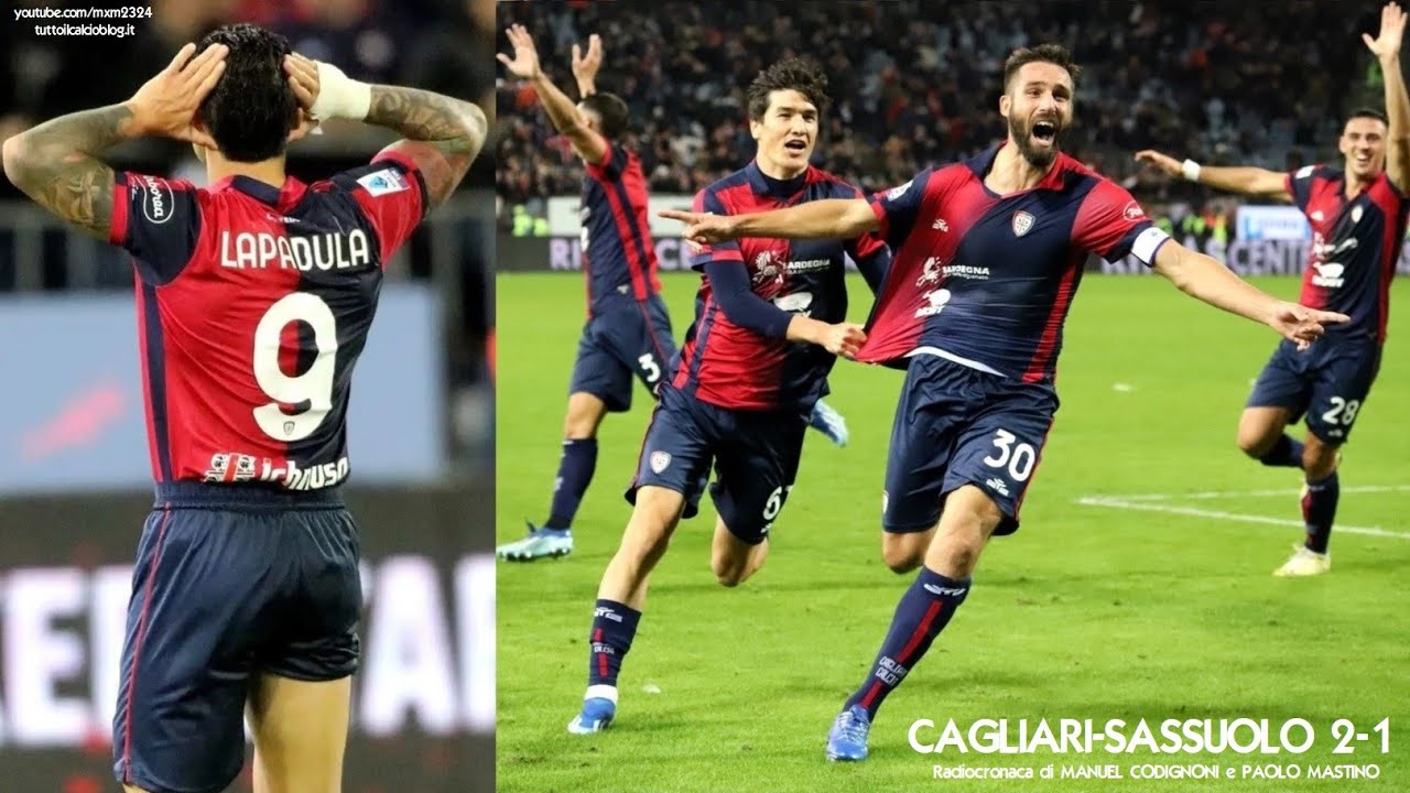 CAGLIARI-SASSUOLO 2-1 - Radiocronaca di Manuel Codignoni e Paolo Mastino (11/12/2023) Rai Radio 1