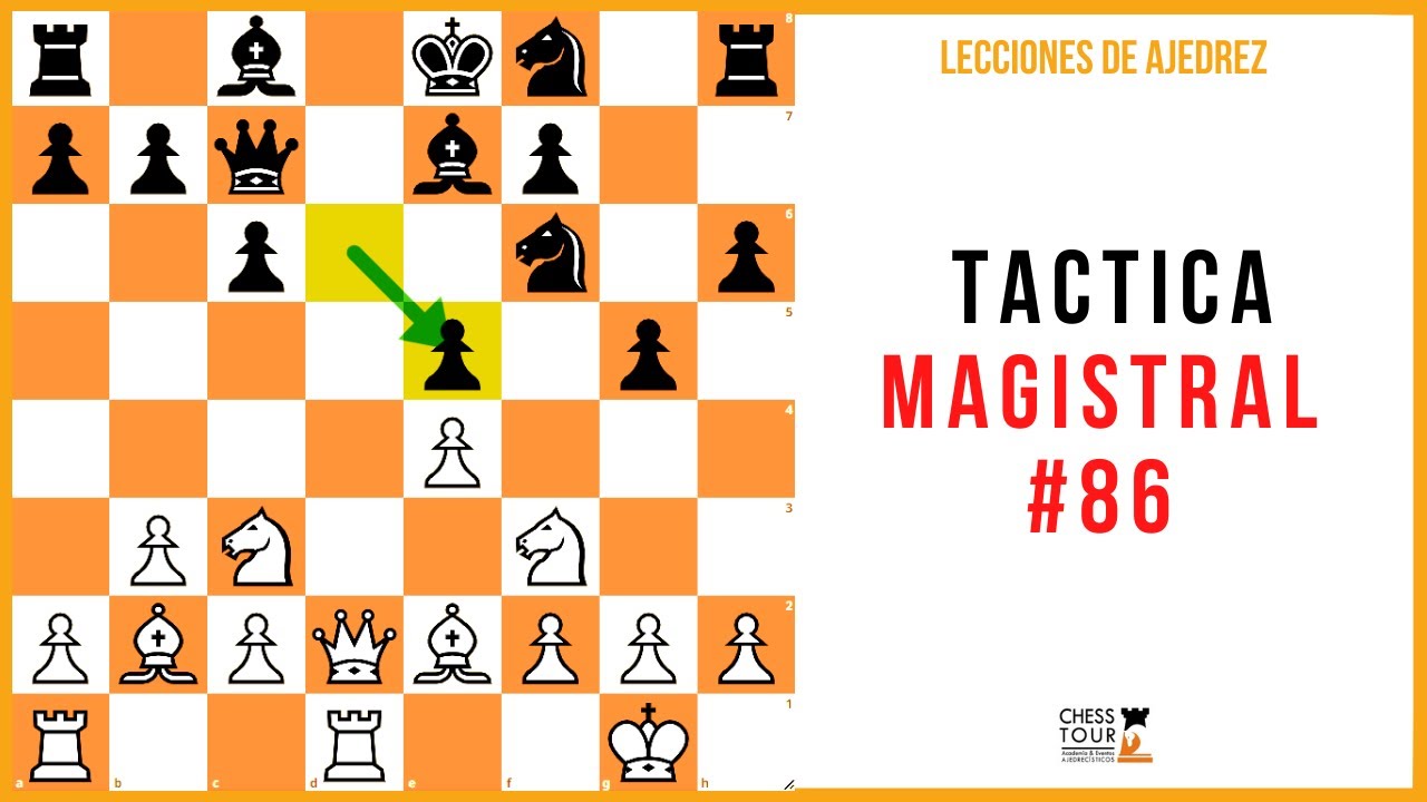 Lección de ajedrez: Táctica Magistral #86