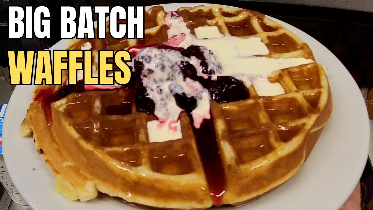 How to make waffles for 100 people