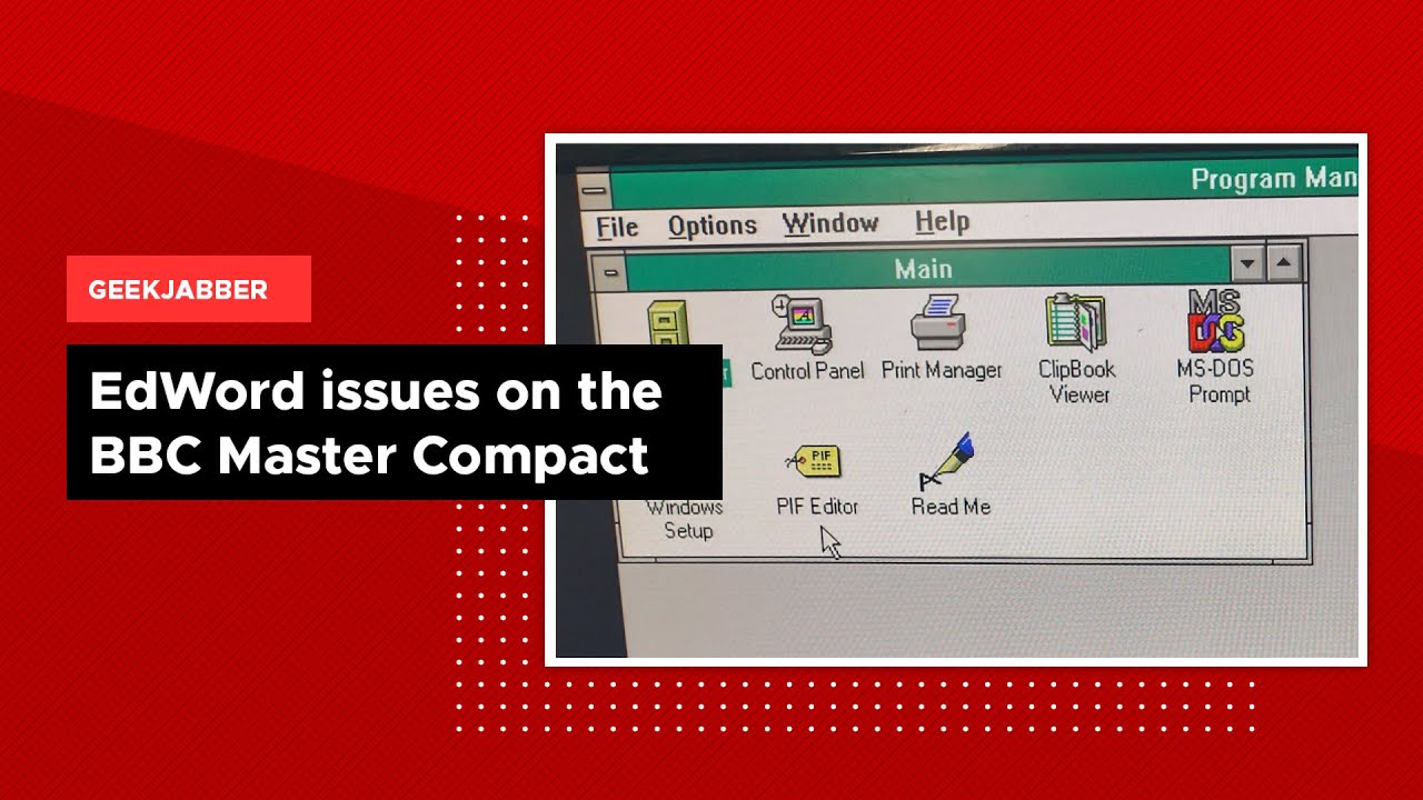 EdWord Issues on the BBC Master Compact