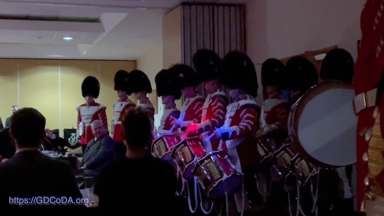 Drummer's Light Show by The Welsh Guards Corps of Drums - 2023 Drummers Gathering