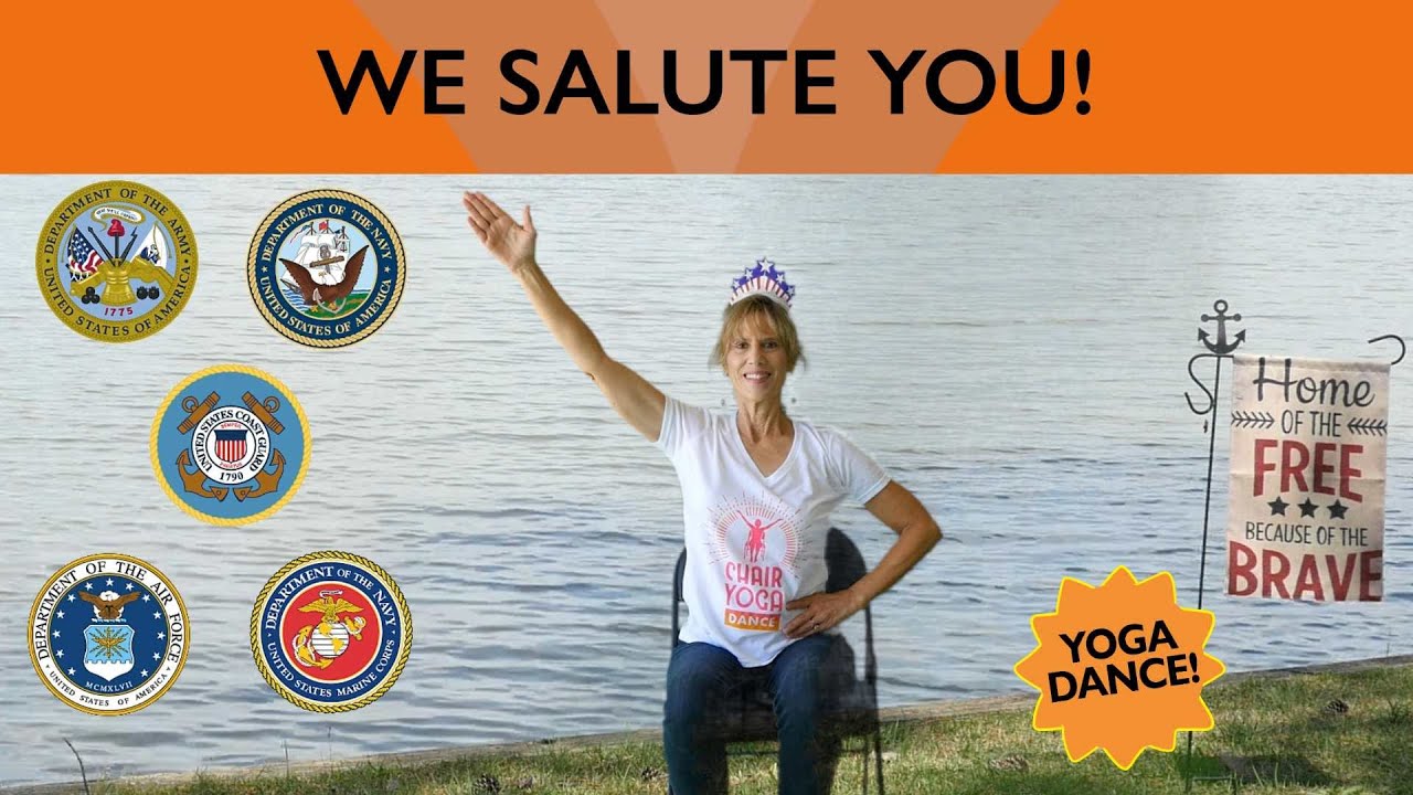 Military Medley Chair Yoga Dance for our Vets! Thank you for your Service - with Sherry Zak Morris