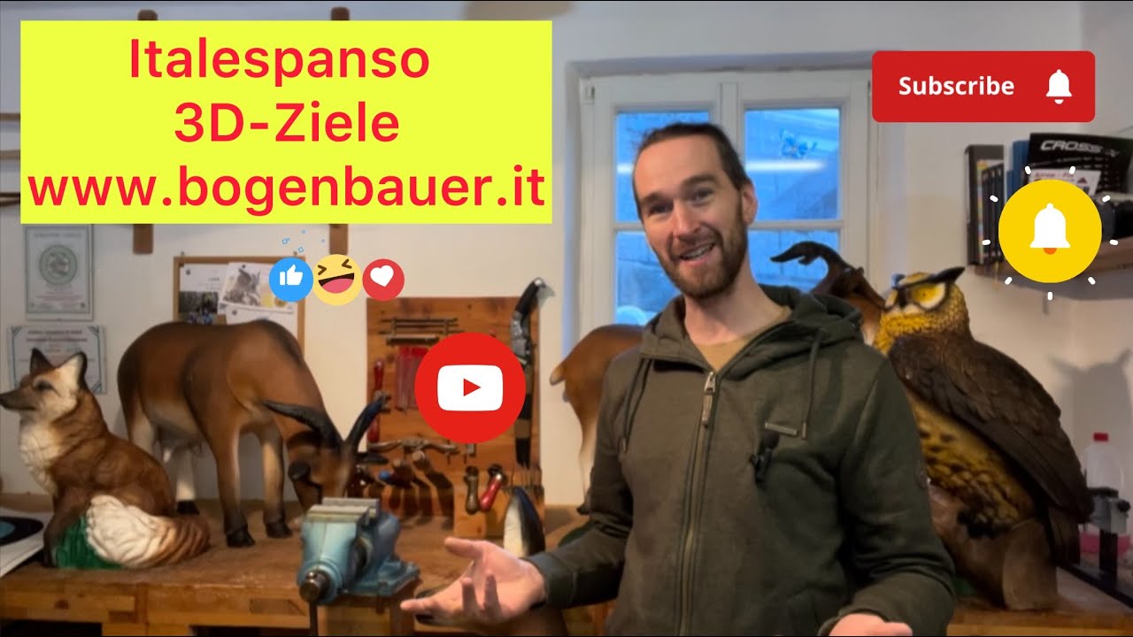 Italespanso 3D-Ziele und Scheibenauflagen - Haltbar und langlebig - www.bogenbauer.it