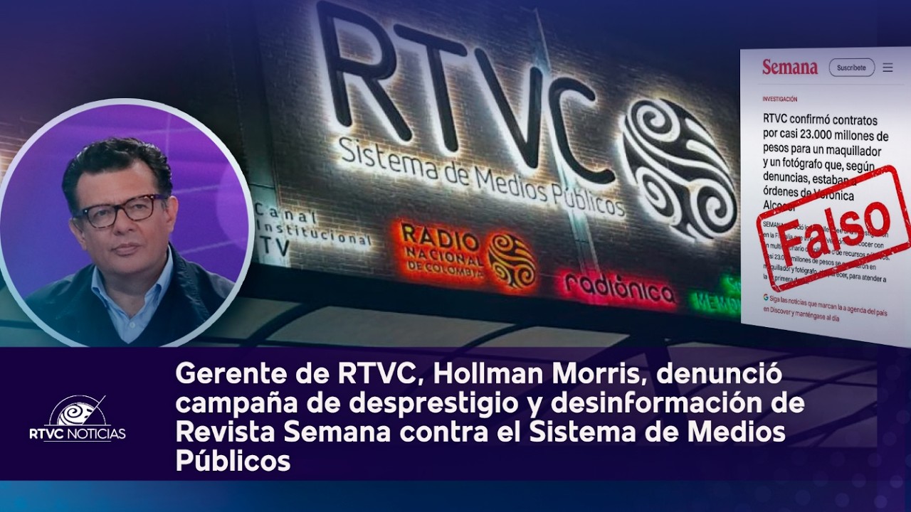 Gerente de RTVC. Hollman Morris, denuncia campaña de desprestigio tras publicación falsa de Semana