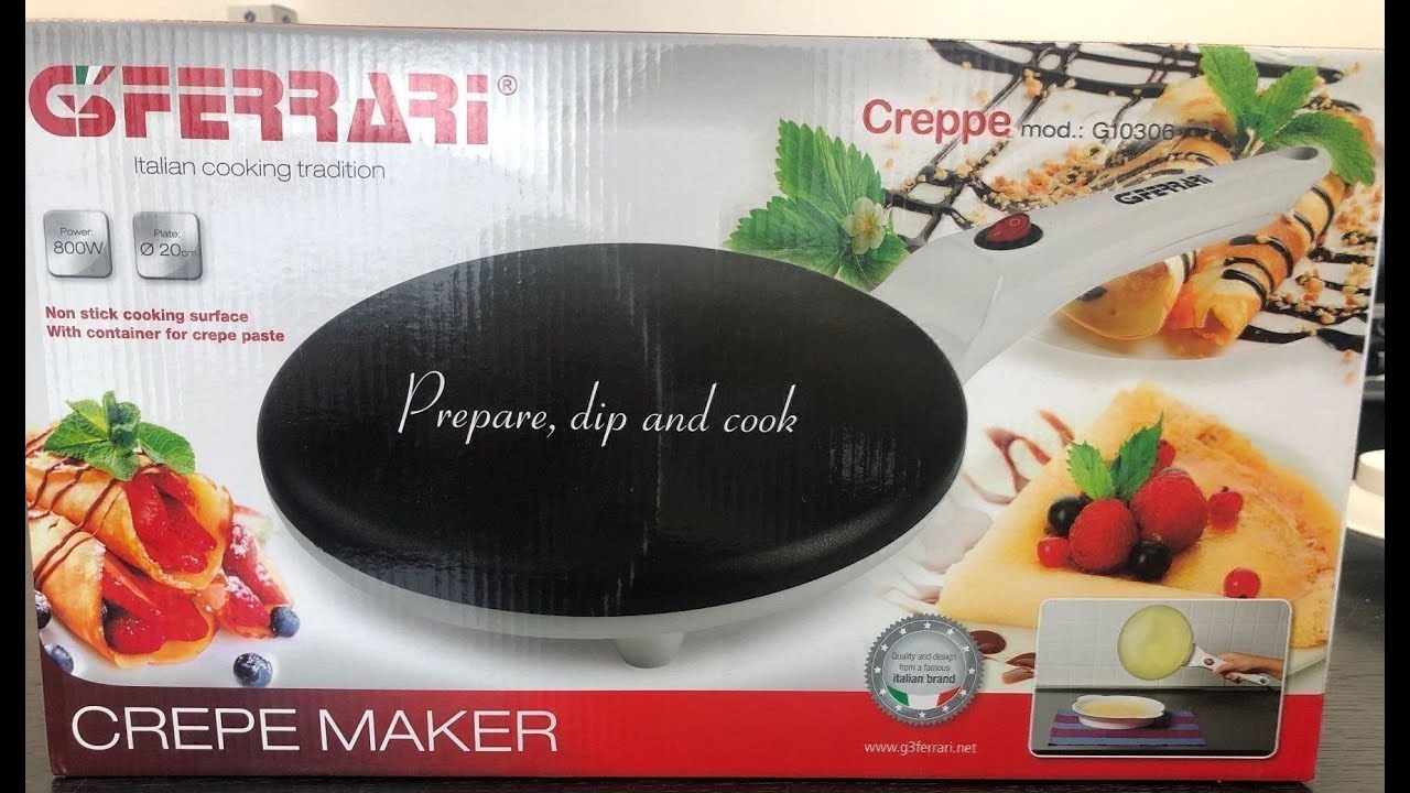 G3 FERRARI CREPE MAKER Unbox جهاز عمل المعجنات