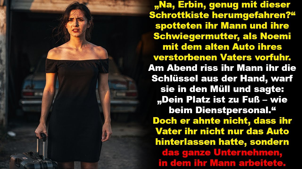 Mein Mann und meine Schwiegermutter lachten über das Auto, das mir mein Vater hinterlassen hatte…