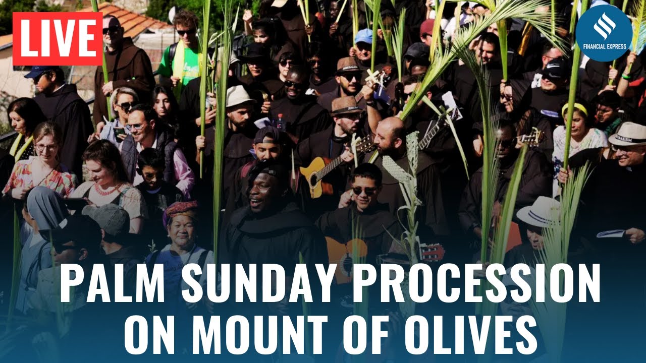 LIVE: Palm Sunday Procession on Mount of Olives in Jerusalem| Christians Celebrate Holy Tradition
