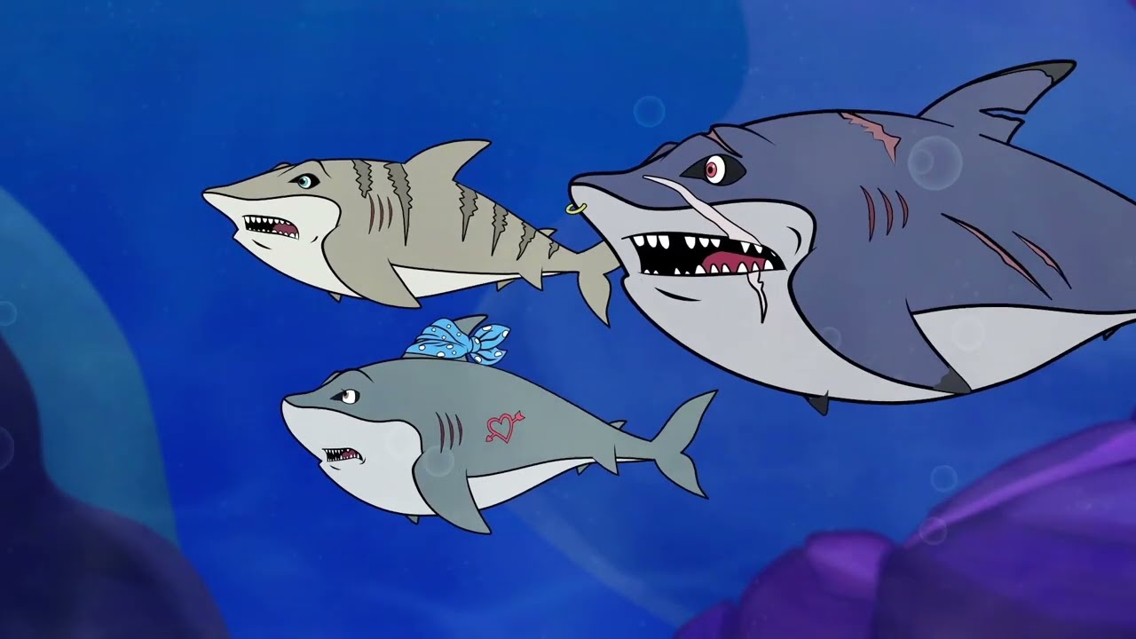 A Gangue de Tubarões e os Peixes Vermelhos | Desenho animado | Conto Popular com@OsAmiguinhosTV