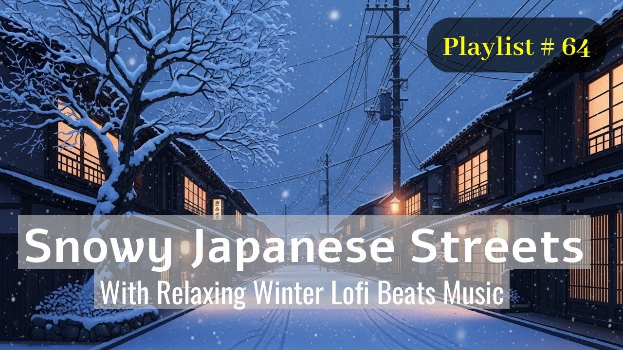 [Track 64] Lanterns in Winter Night ❄️ Japanese Lofi Beats for Study, Sleep & Rest