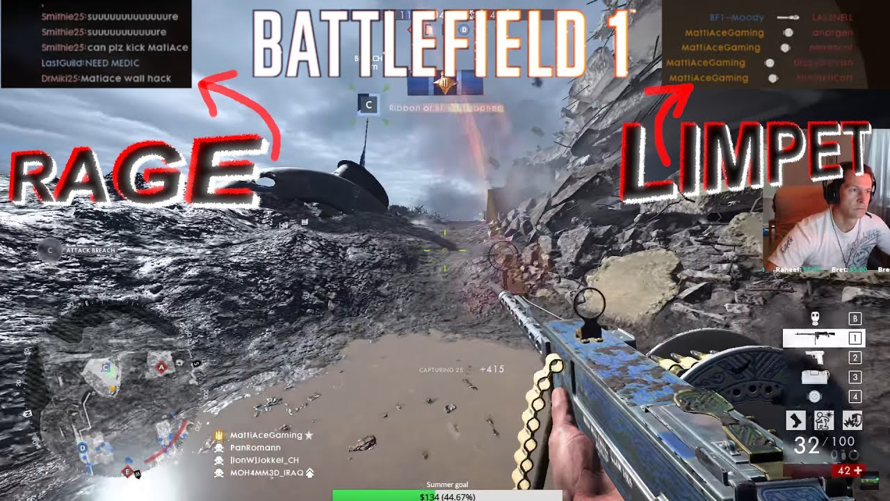 Battlefield 1 &mdash; Огнеметчик, квадрокоптер, Парабеллум, Гнев