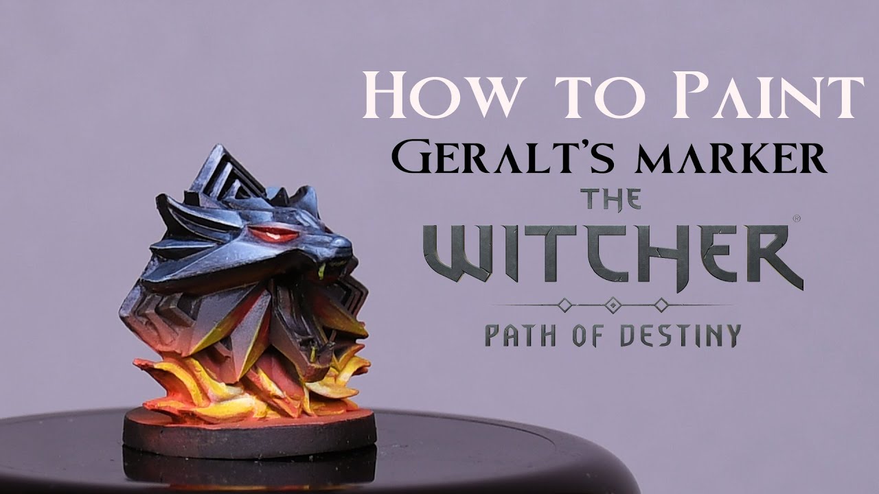 How to Paint Geralt's Marker - The Witcher Path of Destiny
