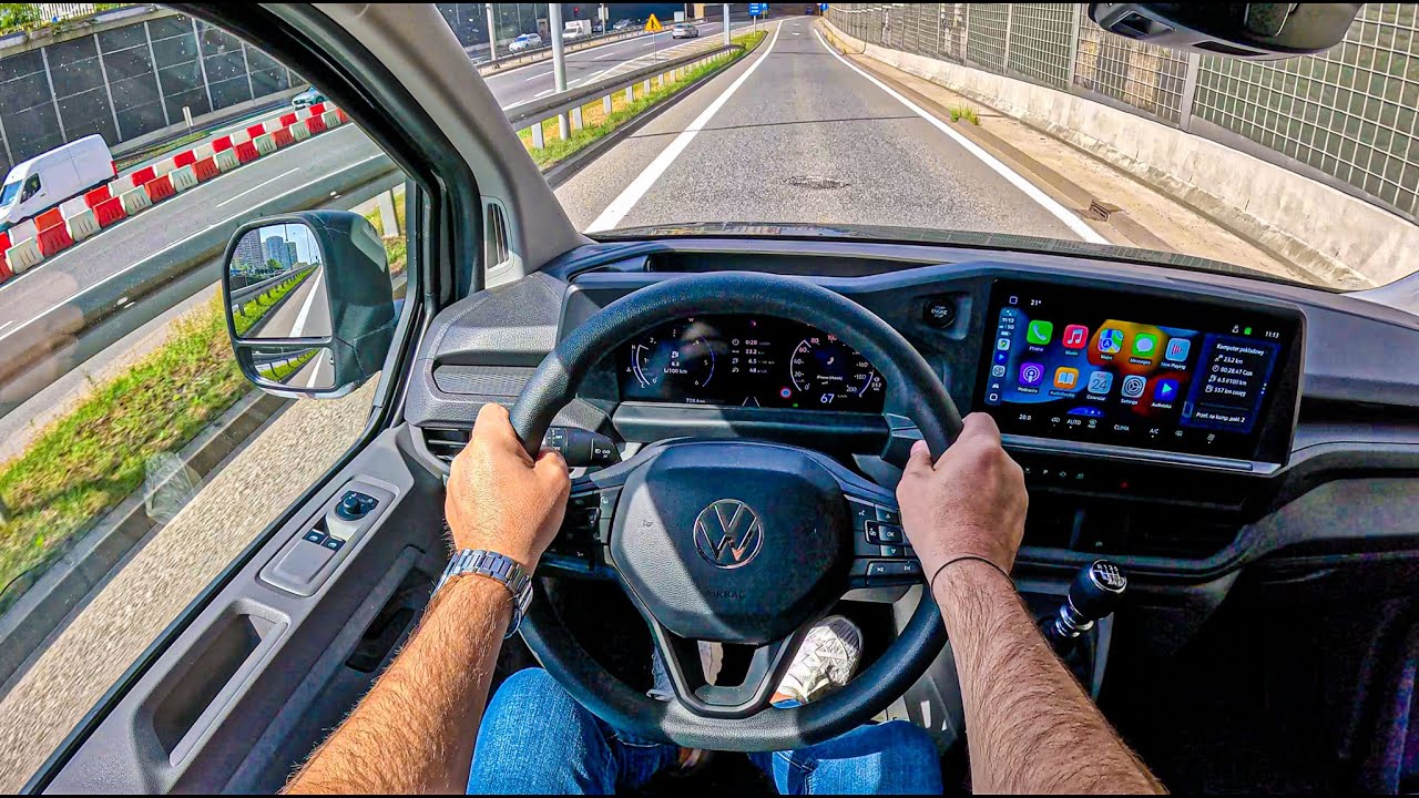 2025 Volkswagen Transporter T7 (2.0 TDI 150  hp) | POV Test Drive #2543 Joe Black