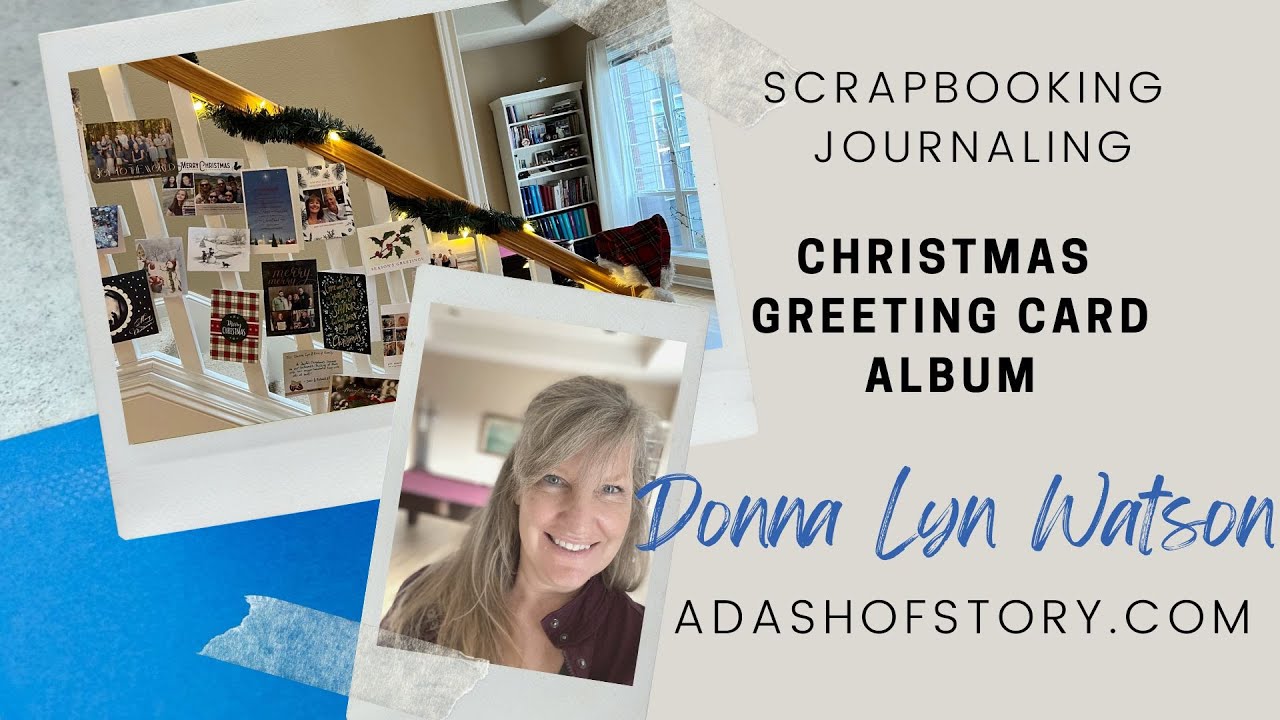 Save your Christmas greeting cards into a  Scrapbook Album