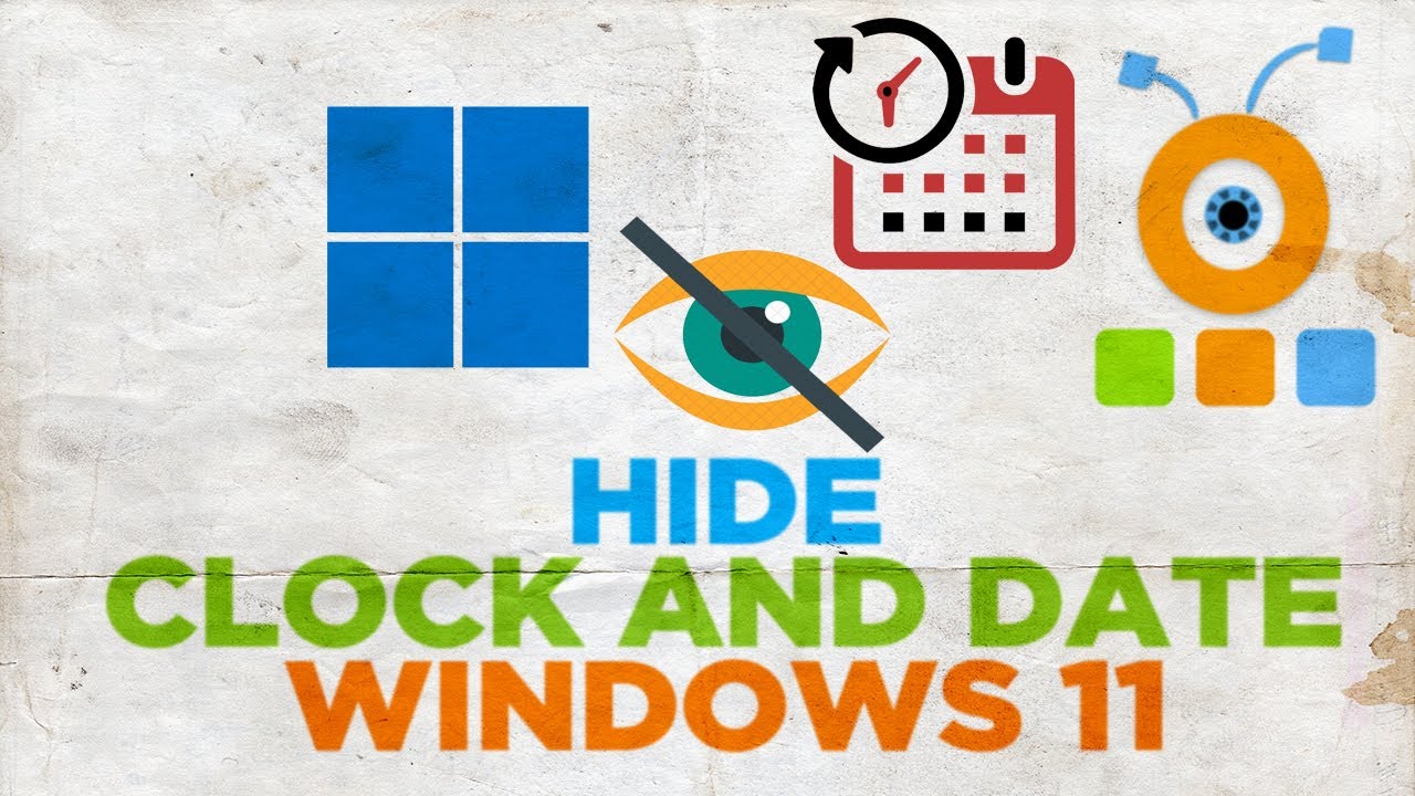 How to Hide Clock and Date From Taskbar in Windows 11