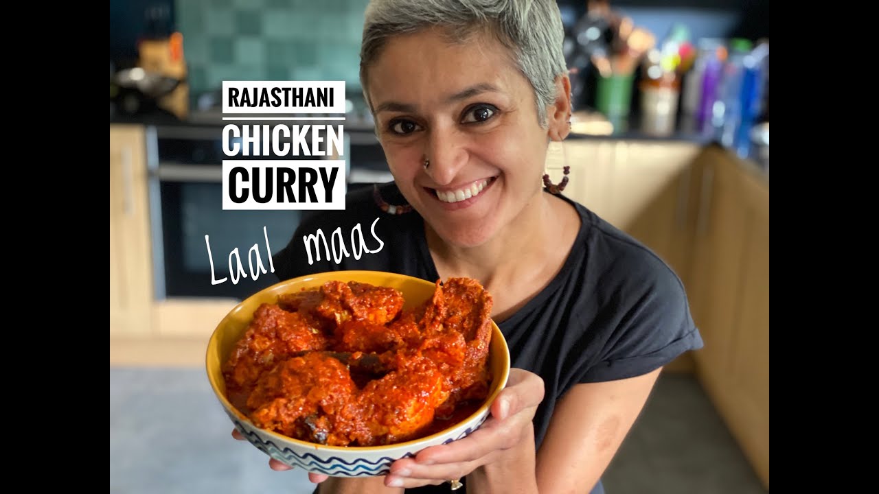 LAAL MAAS | Rajasthani red chicken curry | Hot and spicy chicken curry | Food with Chetna