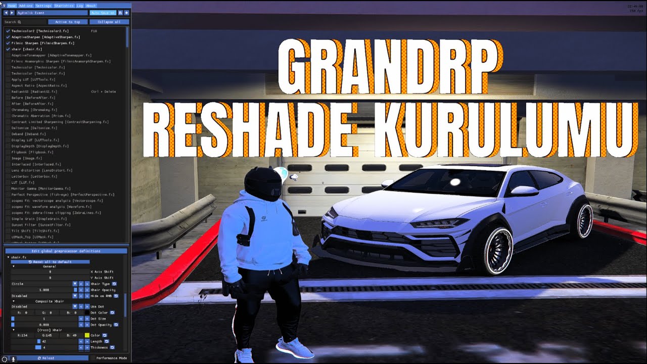 RAGEMP | GrandRP ReShade & Crosshair Ayarları ve Kurulumu | Berg Can ZeonCrew