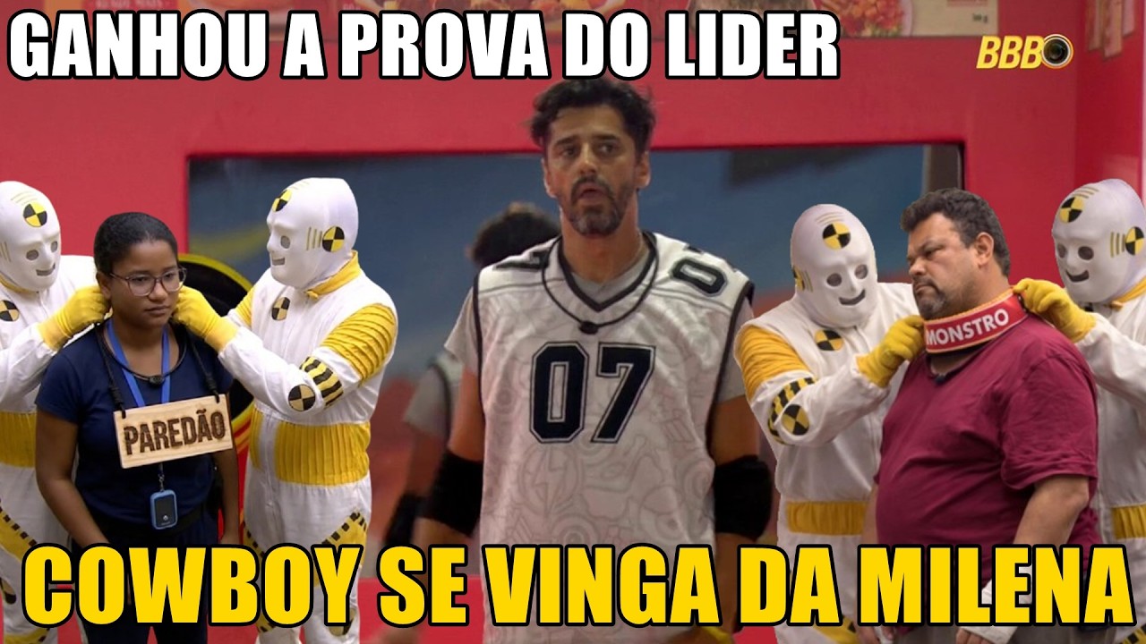 COWBOY GANHA PROVA D LIDER ANTECIPADA VETA BABU AMEAÇA MILENA