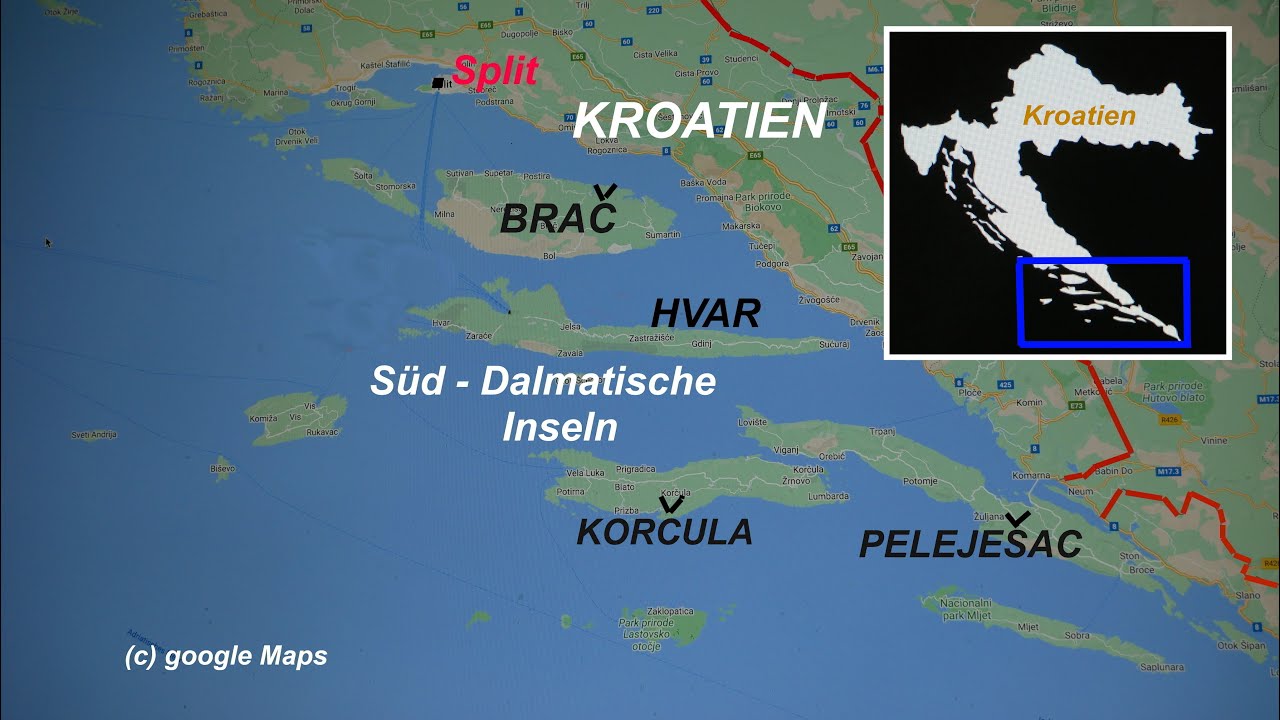 Inselhüpfen - Radfahren  auf Dalmatinischen Inseln (Kroatien)
