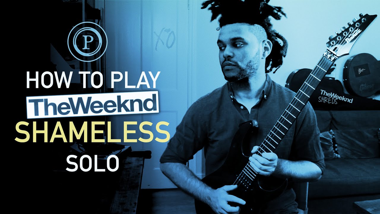 The Weeknd - Shamless - Solo Guitar Tutorial  + TAB and BT