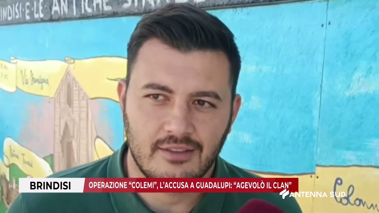 17 MARZO 2026 - BRINDISI - OPERAZIONE “COLEMI”, L’ACCUSA A GUADALUPI: “AGEVOLÒ IL CLAN”