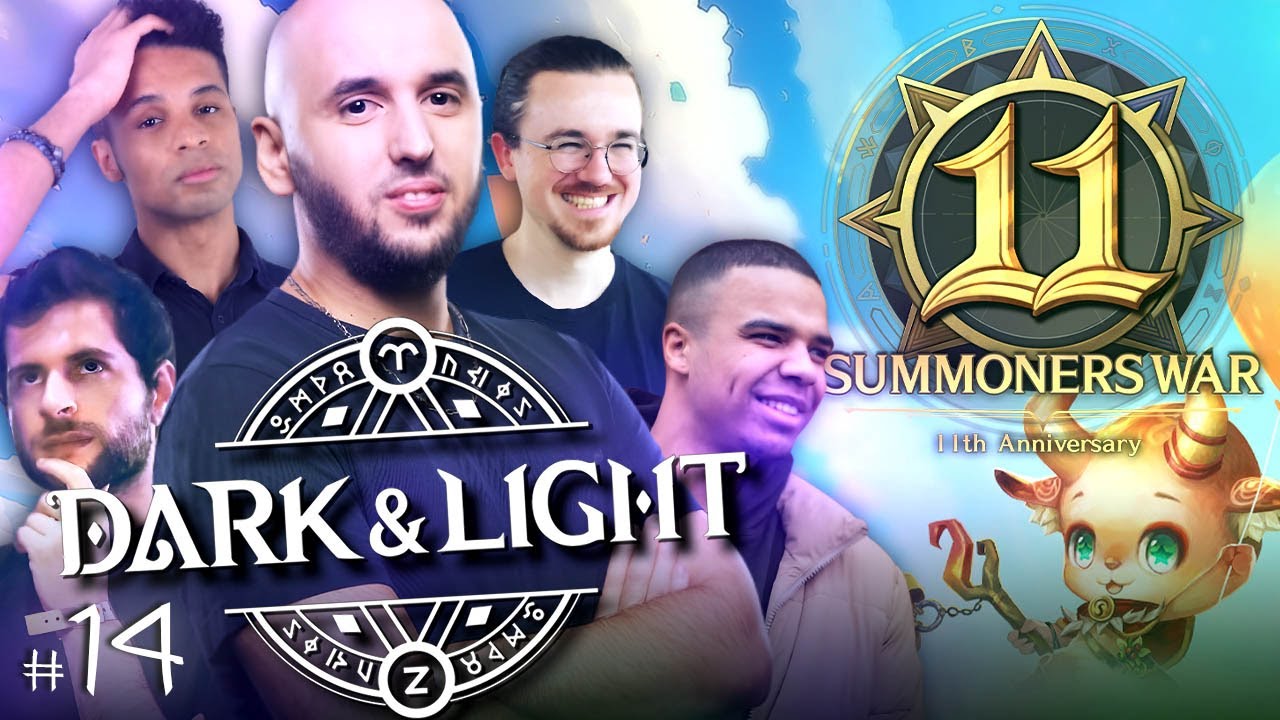 LES 11 ANS DE SUMMONERS WAR avec Hctuan, GobGG, Junpei & Sheisou - DARK & LIGHT #14