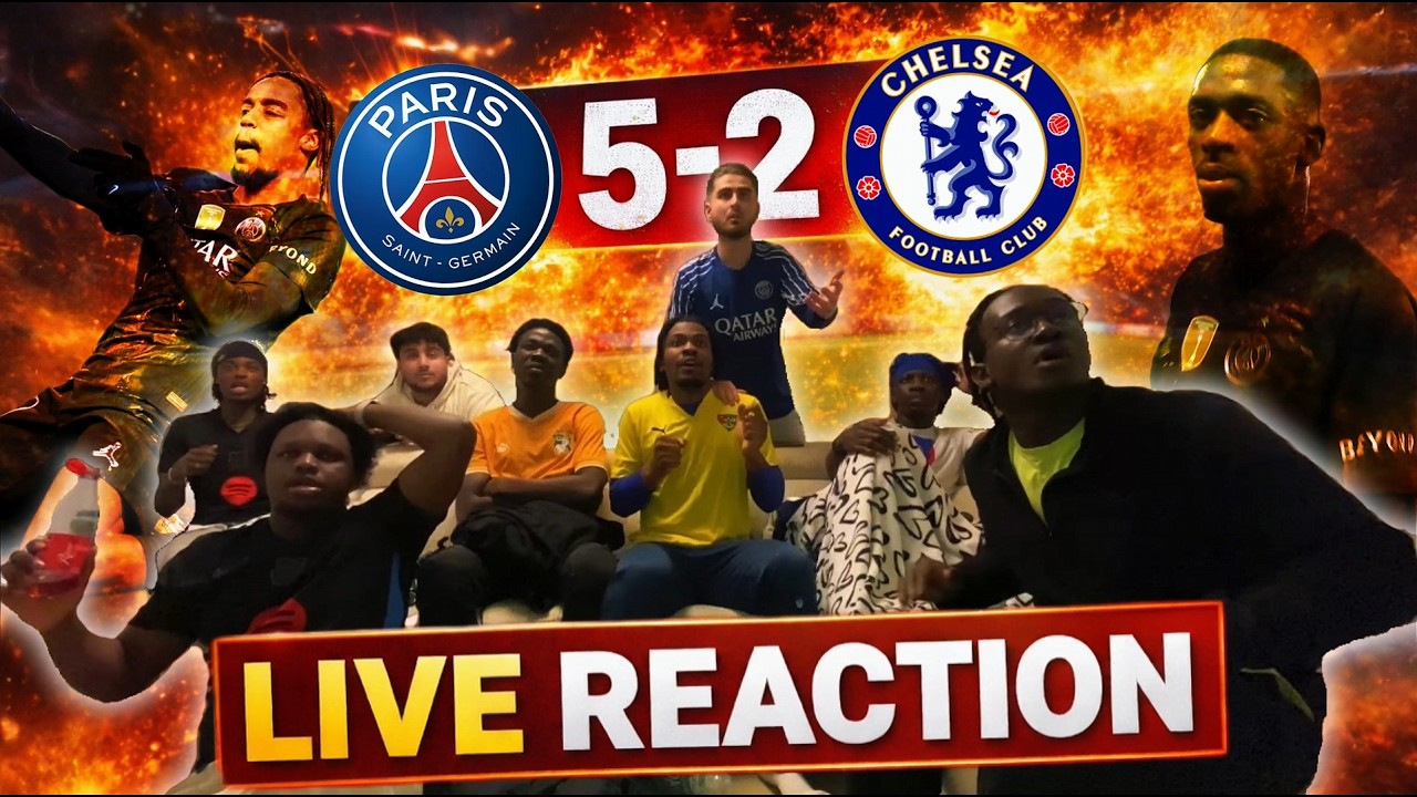 PSG 5-2 CHELSEA | L'ENTREE DE KVARA !!! (REACTIONS)
