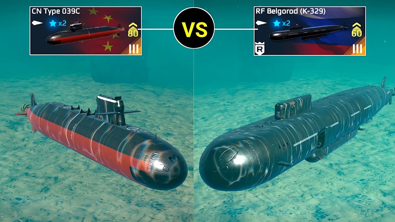 CN Type 039C vs RF Belgorod - Modern Warships Alpha Test