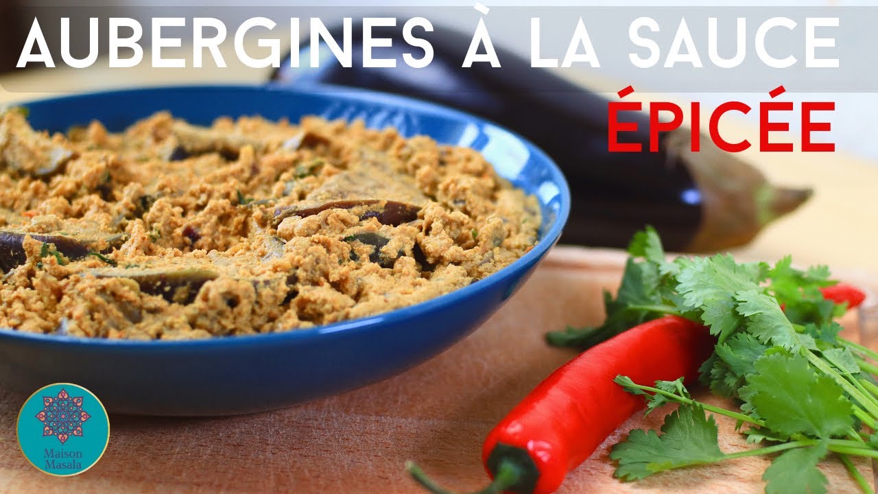 🌶Délicieux Curry d'Aubergines et noix de Coco et Cacahuètes 🌿🥥🥜