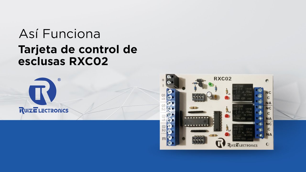 Asi funciona - Tarjeta de control de esclusas RXC02