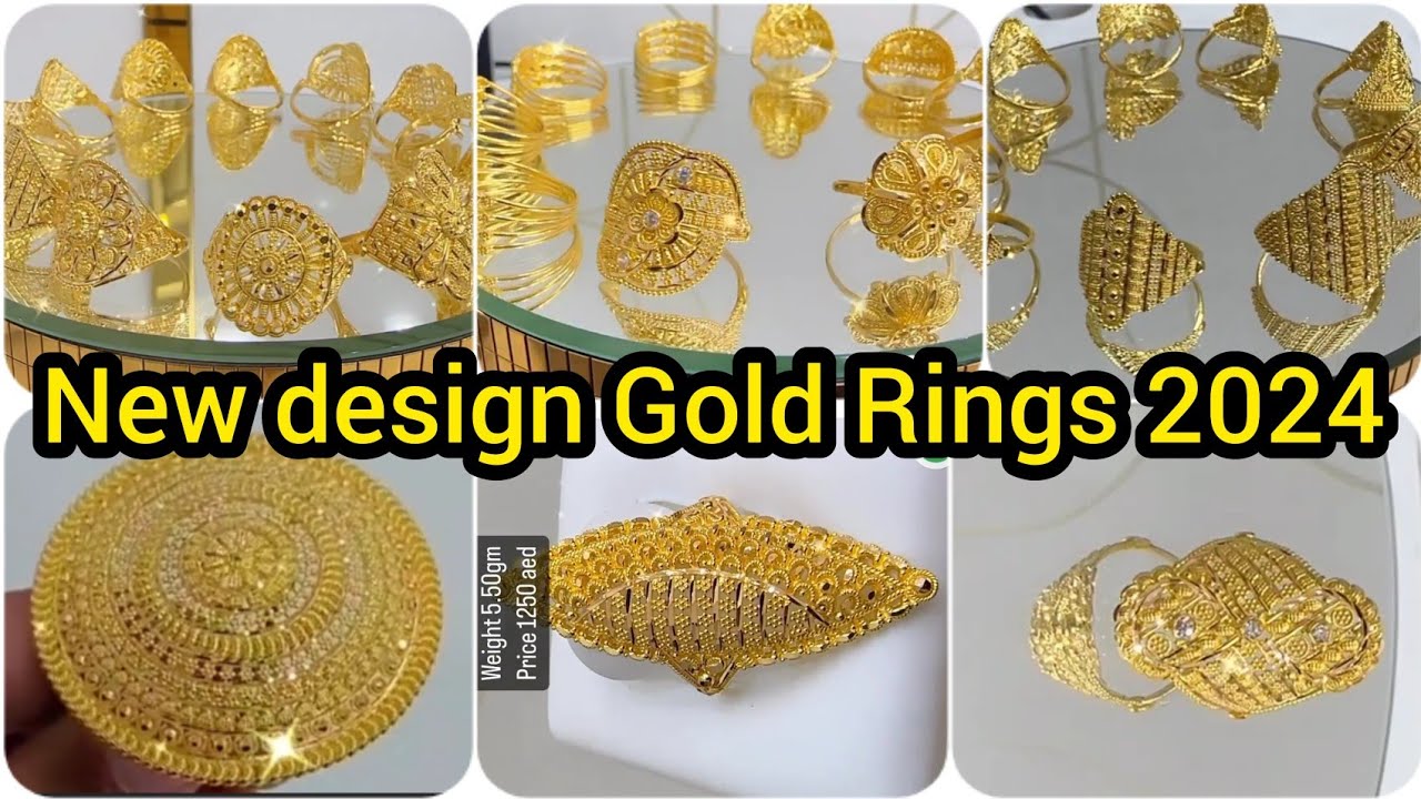 Latest 22K Gold Rings Designs 2024/Simple Stylish Gold Rings Designs/Engagment Rings designs