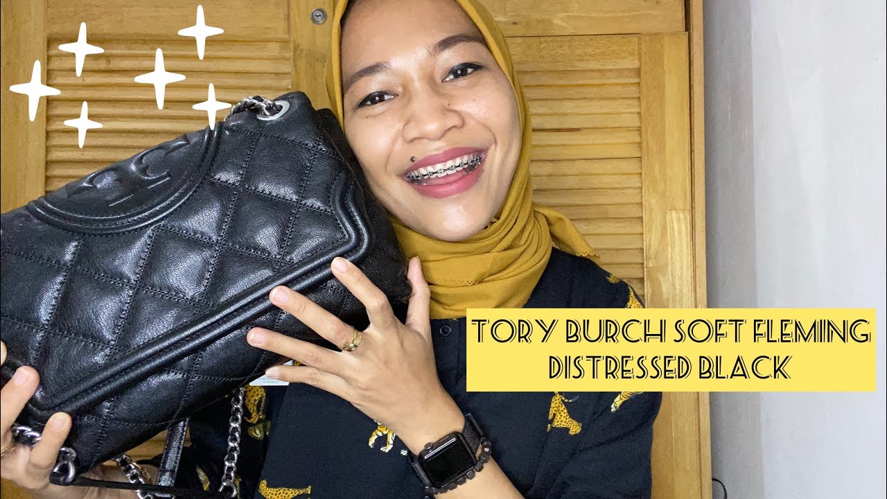 Tory Burch Fleming Soft Distressed Black Review | Bahasa Indonesia