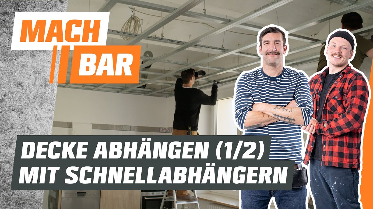 Decke abh&auml;ngen mit Schnellabh&auml;ngern - Teil 1 | OBI