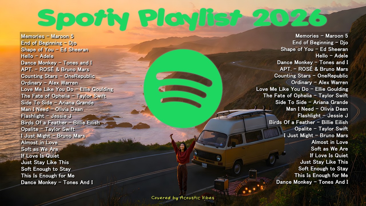 🟢🔥Best 100 Pop Hits Spotify 2026 || Best Travel Songs -- Birds Of a Feather, Opalite, Taylor Swift