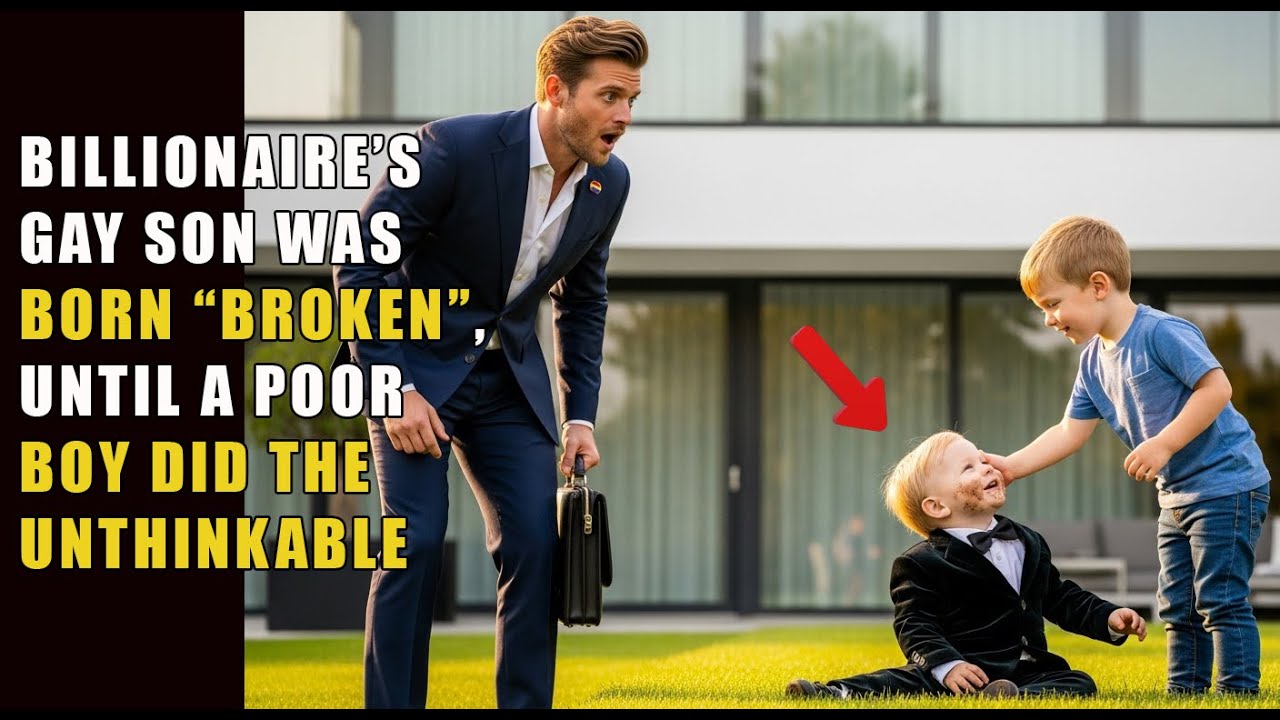 BILLIONAIRE’S GAY SON WAS BORN “BROKEN” — UNTIL A POOR BOY DID THE UNTHINKABLE