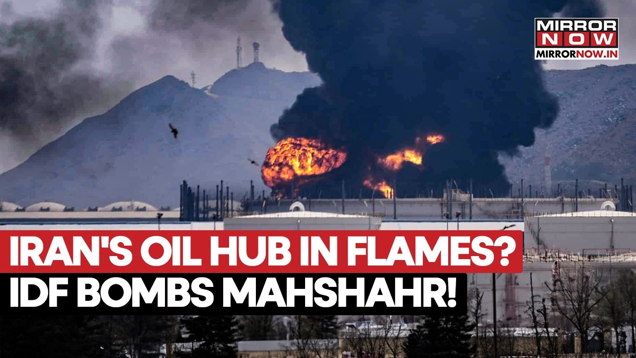 Iran's OIL HUB In Flames? Israel Strikes Mahshahr Petrochemical Hub, Workers Flee Amid Panic