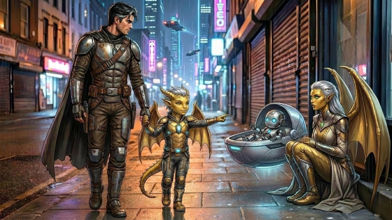 Un humano ignoró a la mujer dragón que le rogaba, hasta que su hijo híbrido dijo: 