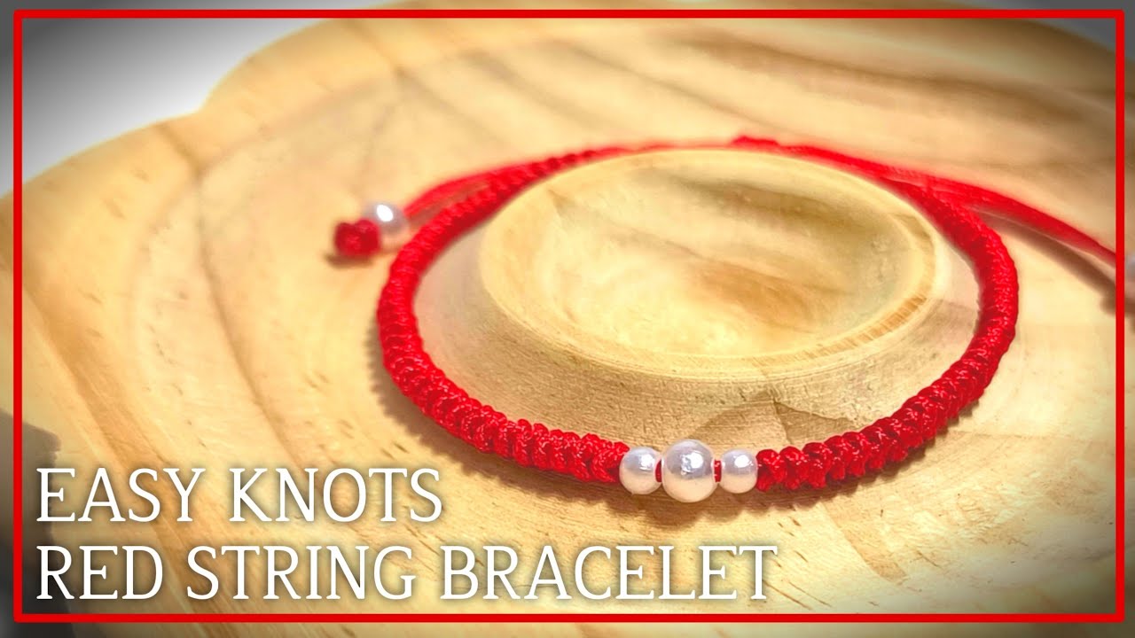 How to make Red String Bracelet for Love & Protection 💫 | Calm Handmade DIY Tutorial
