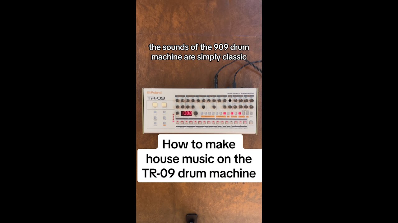 How to make house music on the TR-09 drum machine #shorts