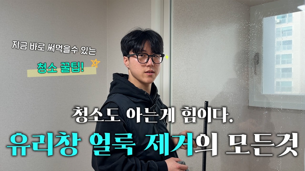 내부 유리창 청소 방법 | 계속 거슬리는 얼룩, 없애는 방법 지판단이 알려드립니다