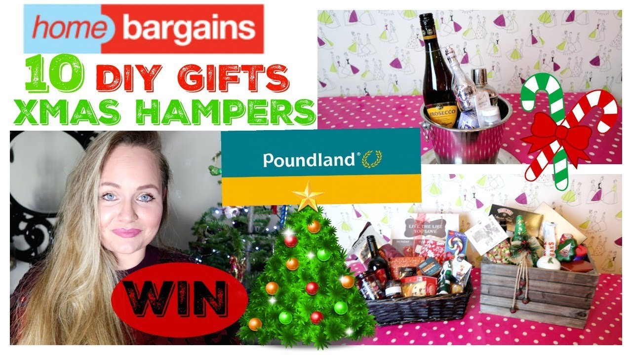 HOME BARGAINS & POUNDLAND / DIY CHRISTMAS HAMPER / FOOD GIFT IDEAS/ GIVEAWAY HAUL